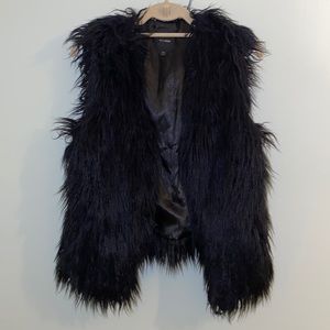Faux fur vest by express